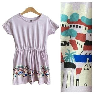 Tea Collection Lavender Purple Martina Manya Portugal City Twirl Dress